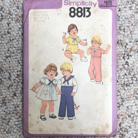 Vintage kids patterns -size 1/2-1 (toddler) - Picture 6 of 13